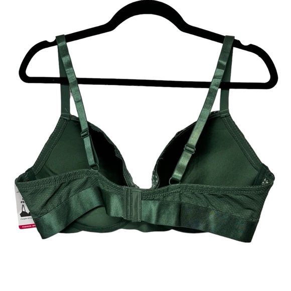 2/$20    Ashley Stewart Mesh and Lace Microfiber Bra - Olive - Picture 8 of 9
